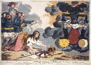 James Gillray The Genius of France triumphant oil painting